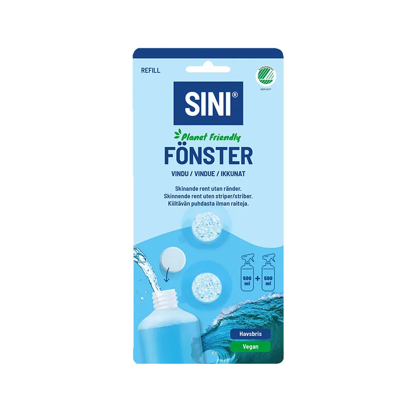 Sini refill fönsterputsmedel, 2-pack